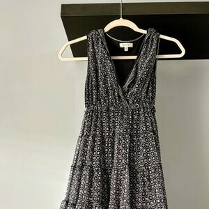 Max Studio Maxi Dress Black and White Pattern